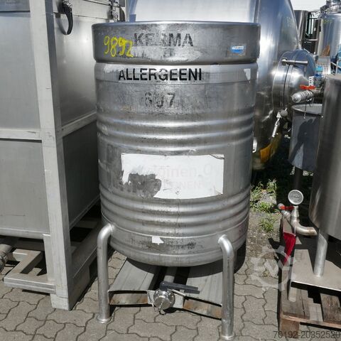 500 liter pressure container, Aisi 304 eurocont 9892