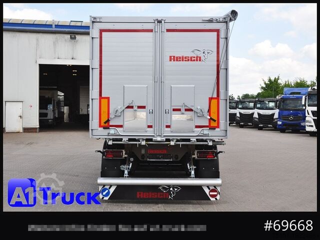 Semiremorcă basculantă REISCH RHKS, Alu-Kippmulde 50m³, NEU Kombitüren, Alufelgen, Liftachse,