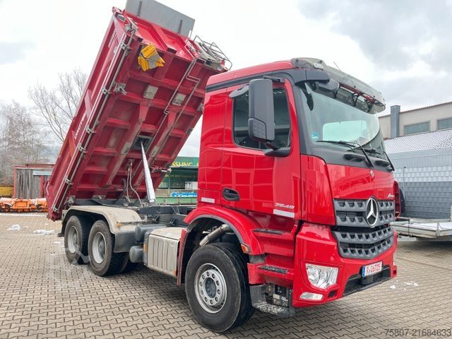Three-sided tipper truck MERCEDES-BENZ Arocs  2648 6x4 Dautel Bordmatik Retarder