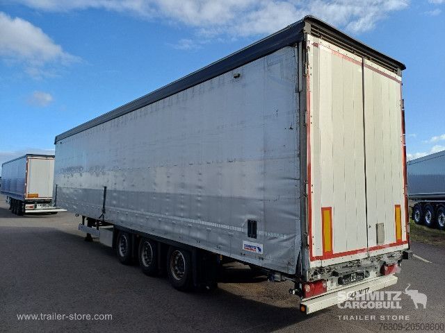 Open semitrailer with tarp Schmitz Cargobull Curtainsider Mega Getränke