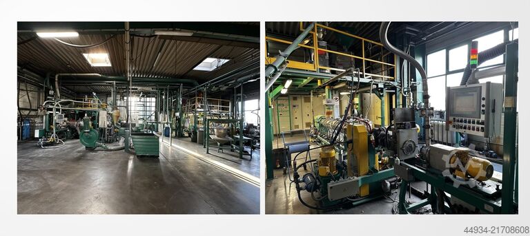 Complete compounding line with UWG Krauss Maffei, ECON ZE60 A mit ECON EUP 600 UWG