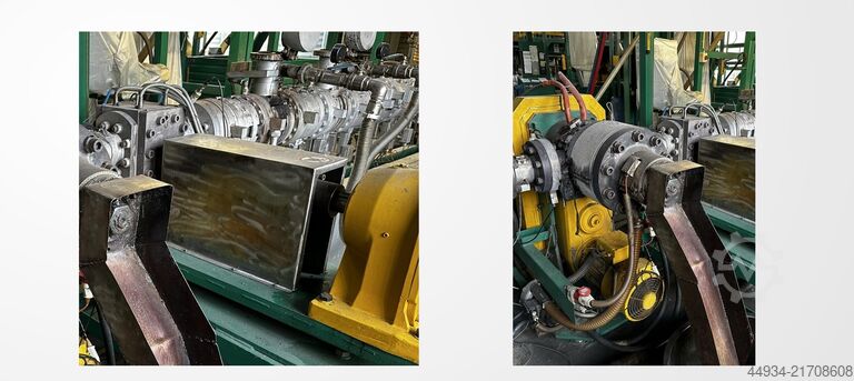 Complete compounding line with UWG Krauss Maffei, ECON ZE60 A mit ECON EUP 600 UWG