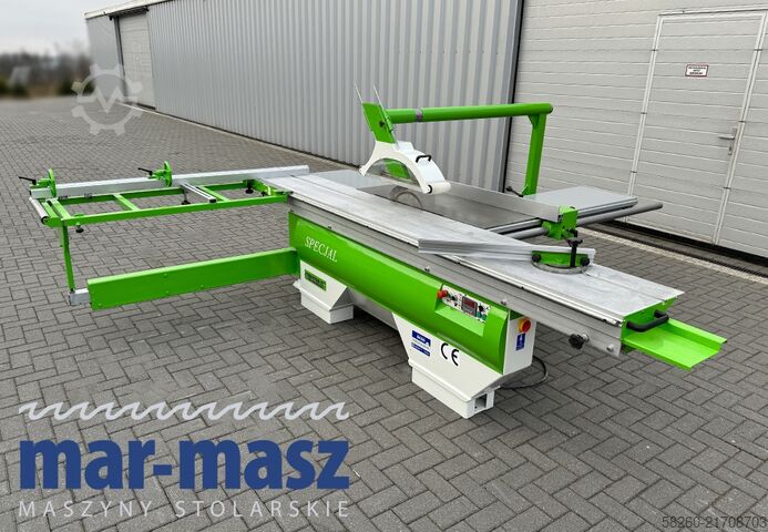 Sliding panel saw with scorer REMA DMMS-40/340