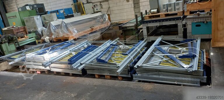 7 stk. kolli gennemløbsreoler 7.Stück SSI Schäfer KDR