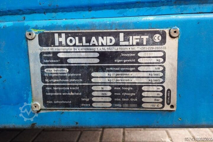 Schaarlift Holland Lift Megastar G300 Diesel, 4x4x4 Drive, 33.5m Working H