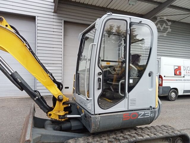 Minirypadlo < 7t Wacker Neuson 50Z3 with 3 excavator buckets