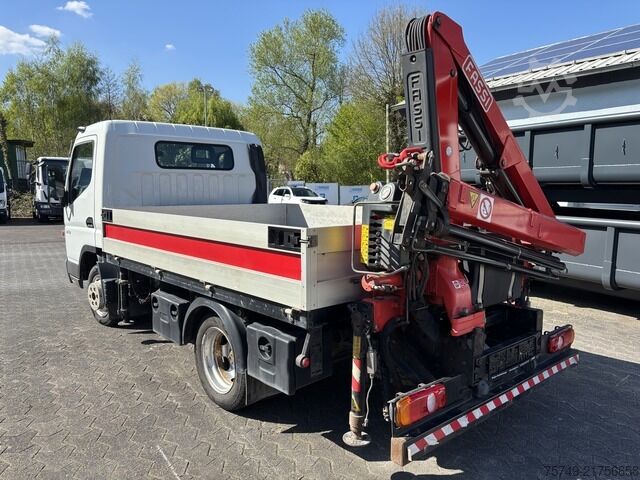 Pick-up varevogn Fuso 3C13 Pritsche 2.85m Heckladekran 3xhydr. 1xmech.