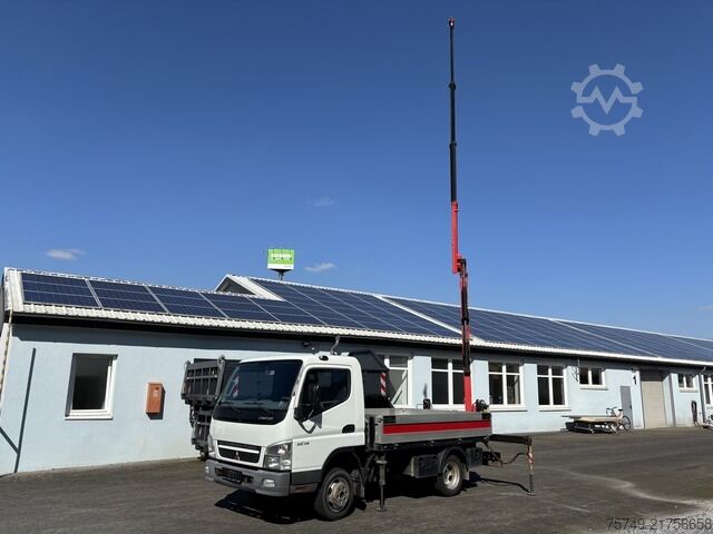 Pick-up varevogn Fuso 3C13 Pritsche 2.85m Heckladekran 3xhydr. 1xmech.
