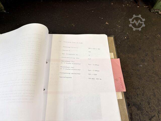 Električno pražnjenje mašina WALTER HW 102