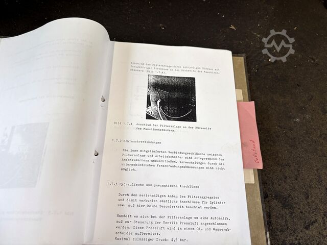 Električno pražnjenje mašina WALTER HW 102