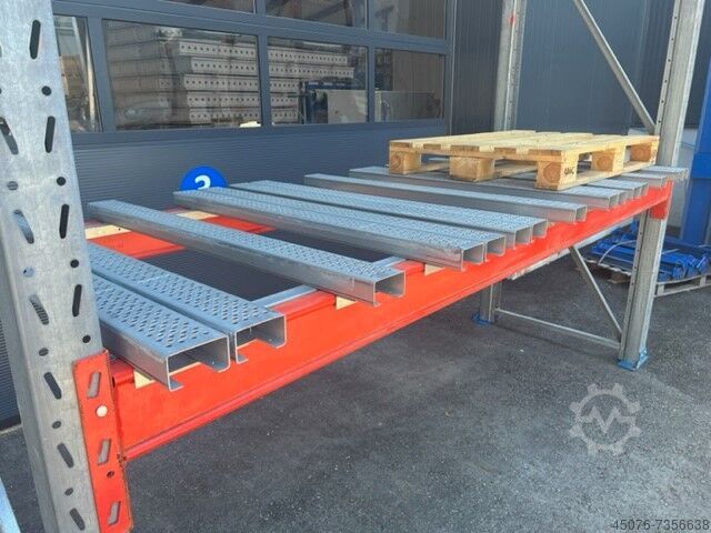 24 strekkende meter SSI Schäfer Palflex palletstelling 24 lfm Palettenregal SSI Schäfer Palflex H 4 m T 105 cm Auflast/Fach 2400 kg