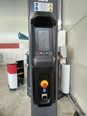 Palletwikkelaar Draaitafel spannen ATLANTA mit. Autom. Folienanlegen MYTHO S - NEU Arya - Mast 2400 mm - 200%