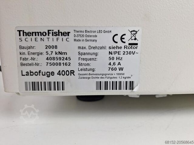 Thermo Fisher Scientific Labofuge 400R gekoelde centrifuge Thermo Fisher Scientific Labofuge 400R