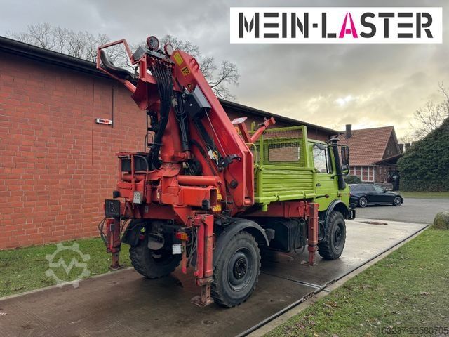 Autolaadkraan UNIMOG U 1650 PK 10500 Kran 15 m max. 3,9 t Seilwinde