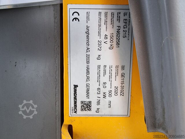 Viljuљkar GABELSTAPLER Jungheinrich EFG215