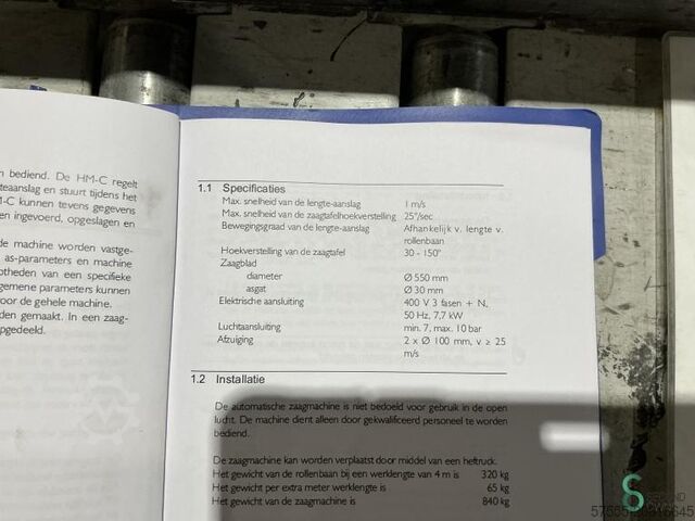Optimization cross-cut saws H&M HM-T 6500-L 2002 H&M HM-T 6500-L