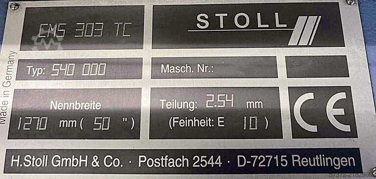 Vlakbreimachine Stoll CMS