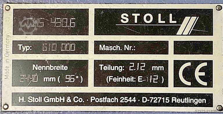 Vlakbreimachine Stoll CMS