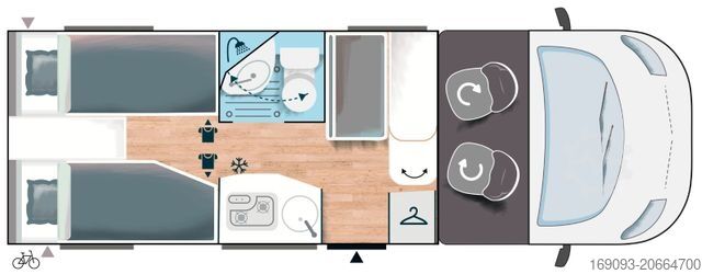 Autocaravana semi-integrada CHAUSSON S697 First Line *MJ25*Solar*7.295¤ sparen!