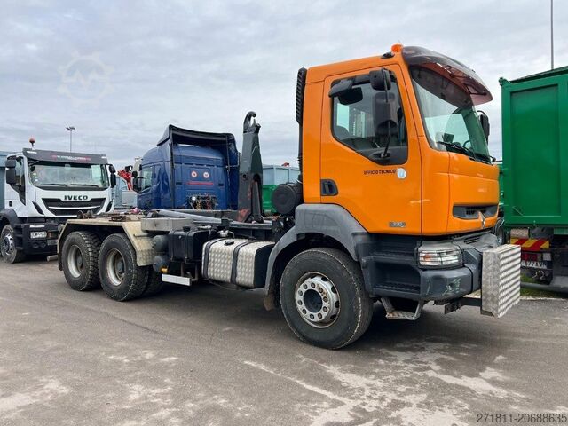 Autocamion cu cârlig pentru containere RENAULT RENAULT KERAX 320 SCARRABILE