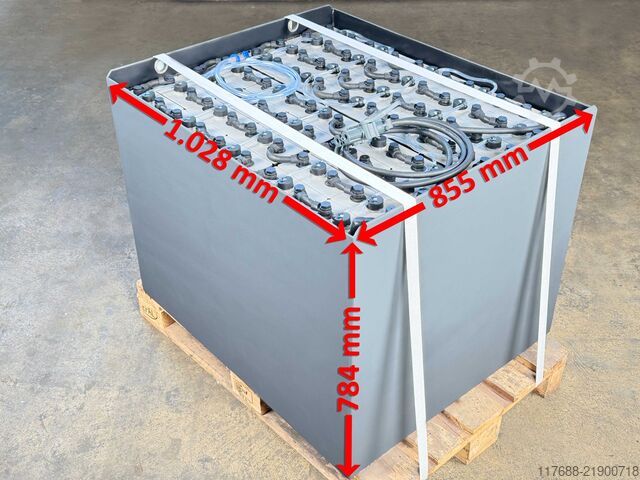 Vysokozdvižná baterie 80V 5PZS 700Ah - DIN A Linde E25/E30/E35/E40/E45 - K12 P250 - Jungheinrich EFG 430 - Crown - Crown TSP