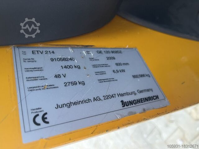 Doprete do kamiona Jungheinrich ETV214