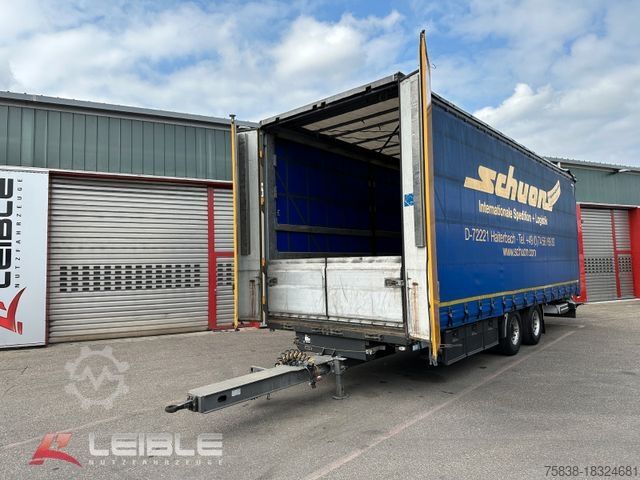 Remolque abierto con toldo  H&W*9,12m Jumbo-Tandem*Durchlade*SAF-Achsen*