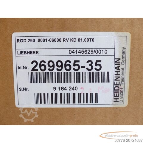 Component Heidenhain ROD 260 .  . 269965-35 SN:9184240 - ! -