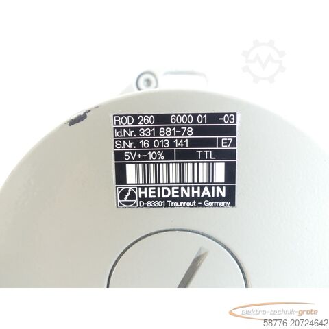 Heidenhain component Heidenhain ROD 260 6000 01-03 . 331 881-78 SN:16013141 - ! -