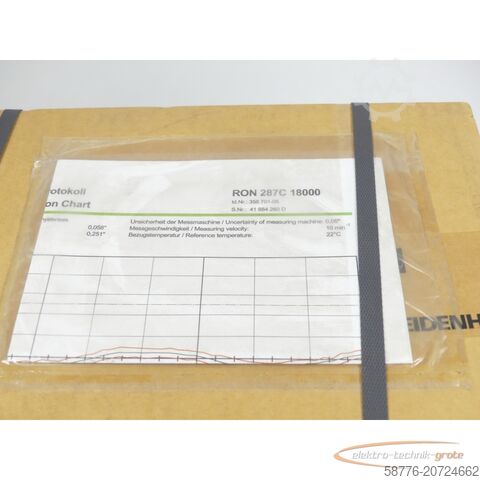 Heidenhain component Heidenhain RON 287C 18000 ID 358701-05 SN 41 984 260 D - ! -