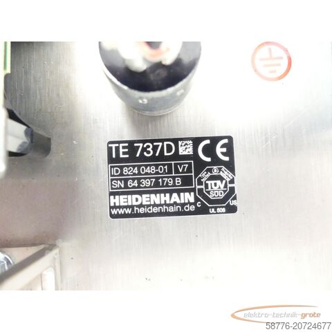 Heidenhain component Heidenhain TE 737D Tastatur ID 824 048-01 V7 SN 64397179B - -