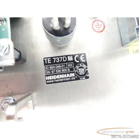 Heidenhain component Heidenhain TE 737D Tastatur ID 824 048-01 W2 SN 67530800B - -