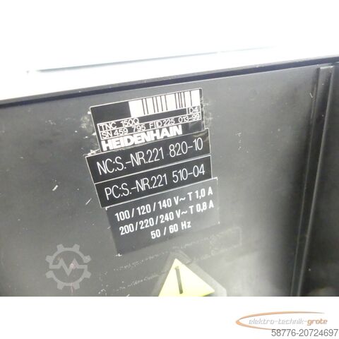 Component Heidenhain TNC 150Q . 225 013-99 SN:459795F - generalüberholt mit 3 Monaten Gewährleistung-