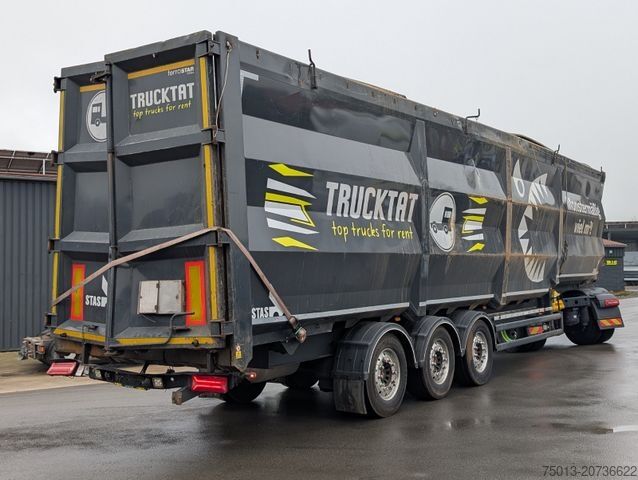 Naczepa wywrotka STAS HardoX Stahl 86 m³, Liftachse, ALCOA, Unfaller