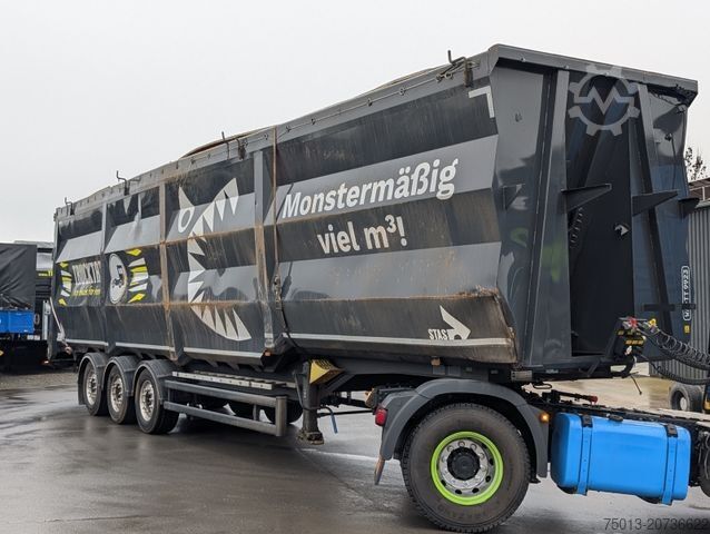 Naczepa wywrotka STAS HardoX Stahl 86 m³, Liftachse, ALCOA, Unfaller