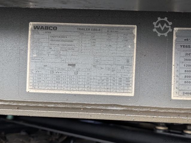 Naczepa wywrotka STAS HardoX Stahl 86 m³, Liftachse, ALCOA, Unfaller