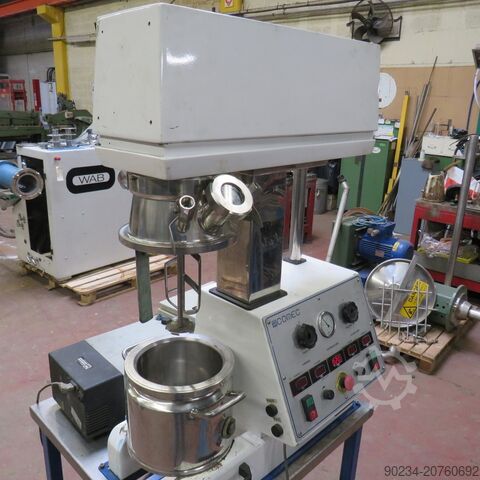 6 Litre 200 x 190 mm Comec Stainless Steel Vacuum Mixer COMEC 6 LITRES