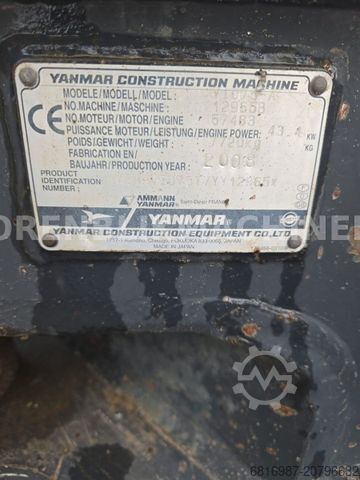 Minigraafmachine YANMAR VIO75 4X LOFFEL UND GREIFER