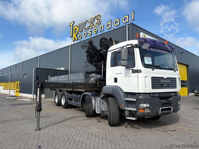 Kraanwagen MAN TGA + HIAB 322 E-7 HIPRO + TIPPER + 8X4 + REMOTE