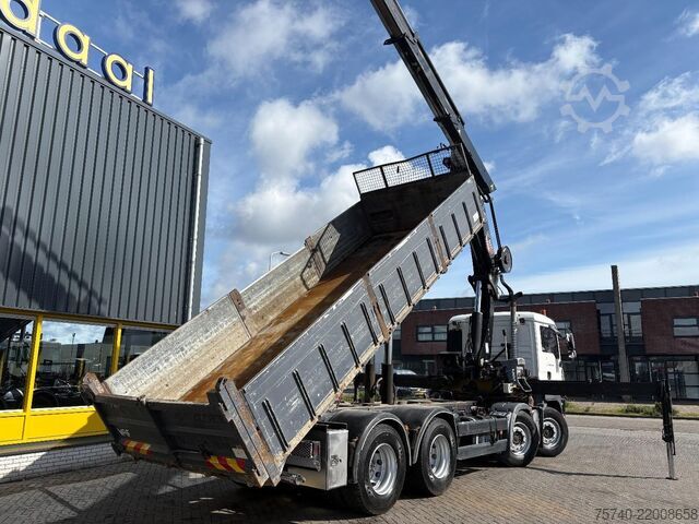 Kraanwagen MAN TGA 35.440 + HIAB 322 E-7 HIPRO + TIPPER + 8X4 ...
