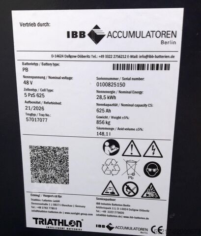Accu 48 Volt type 5 PzS 625  