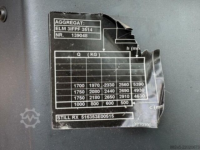 VS-22911 Elektrisk triplex gaffeltruck Still RX60-30 STILL RX60-30