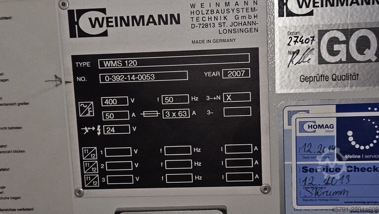 Asztalosgép Weinmann WMS 120