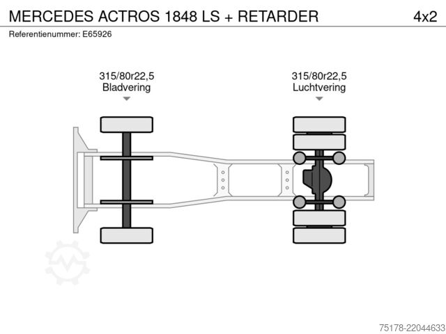 Padrão-SZM MERCEDES ACTROS 1848 LS + RETARDER