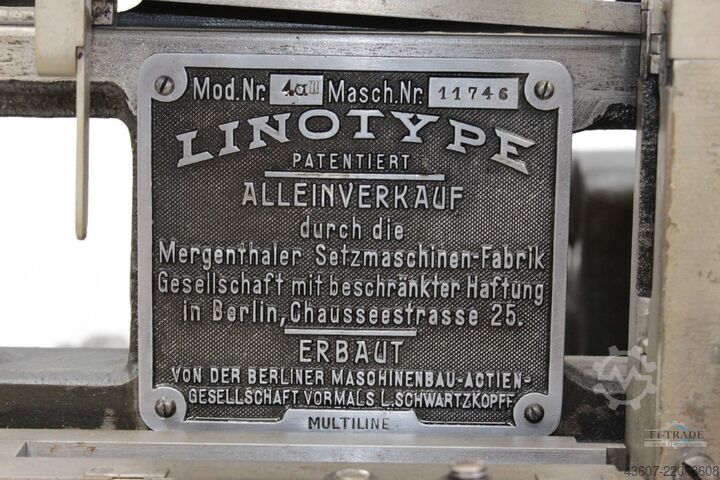 Zetmachine Linotype 4a III