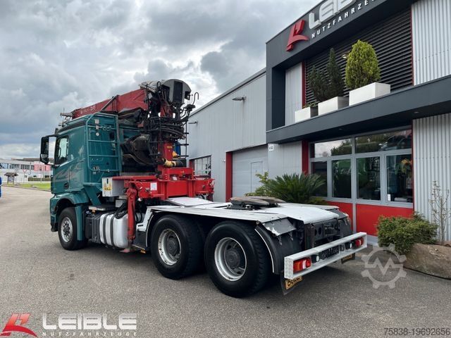 Grue montée sur camion MERCEDES-BENZ Arocs 2653 6x4HAD*HIAB Kran*Hultdins Greifer*AP*