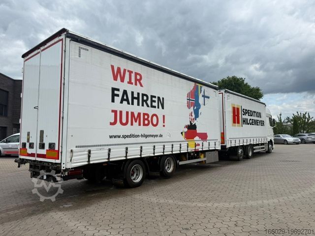 Jumbo-Lkw DAF XF 480 FAN LowDeck 6x2 Jumbo Inklusive Anhänger