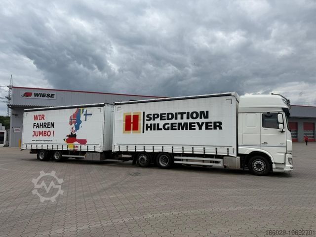 Jumbo-Lkw DAF XF 480 FAN LowDeck 6x2 Jumbo Inklusive Anhänger