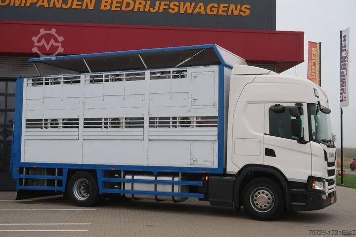 Sığır taşımacılığı Scania G450 Scania G450 met Cuppers bak - 2017 - Retarder