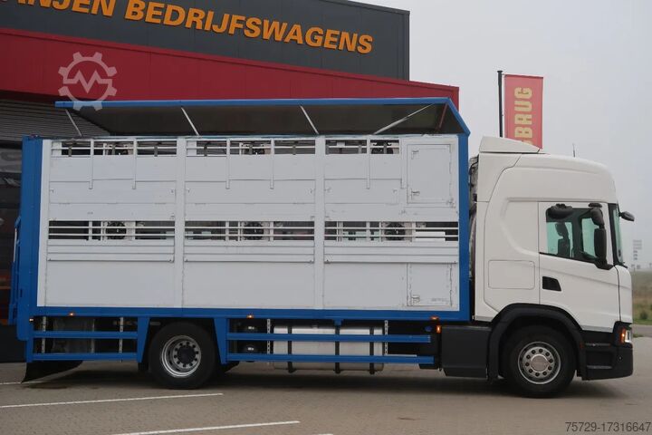 Sığır taşımacılığı Scania G450 Scania G450 met Cuppers bak - 2017 - Retarder